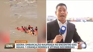 Naufrágio em rio em Manaus (AM) deixa uma criança morta e vários feridos