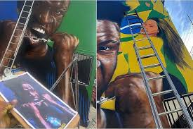 Virginia é retirada de mural da Copa após término com Vini Jr.