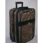 Animal print suitcase