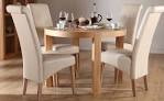 Round dining tables and chairs