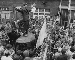 Image of Solidarity Movement in Poland