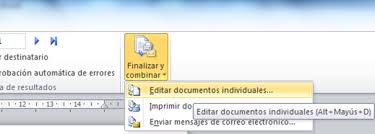 Resultado de imagen para asignar campos en word 2013 correspondencia