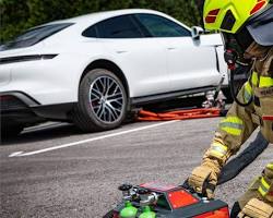 Imagem de Extintor de incêndio para carro elétrico