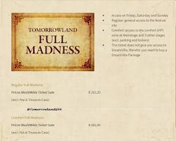 صورة Tomorrowland Full Madness Pass