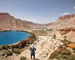turquoise lakes of BandeAmir National Park in Afghanistan