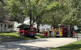 First responders on the scene of collapsed home in Champaign