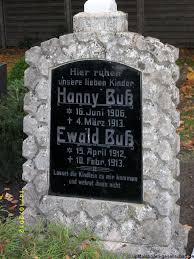 Grab von Ewald Buß (15.04.1912-10.02.1913), Friedhof Warsingsfehn-