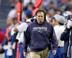 Image of Bill Belichick coaching on the sidelines