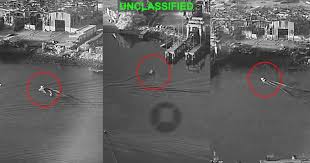 Vídeo mostra ataque dos EUA a submarino do Irã e à base de manutenção naval