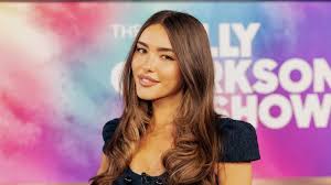 Madison Beer in a sheer dress