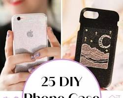 various DIY phone case designsの画像