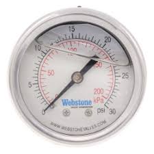 H-31000 - Webstone H-31000 - 1/4" MIP, 2" Dial Stainless ...