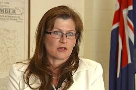 Video still: ACT Senator Kate Lundy being interviewed post Federal Budget May 2012 Image: Kate Lundy, federal Minister for Sport (ABC News) - 4001394-3x2-700x467