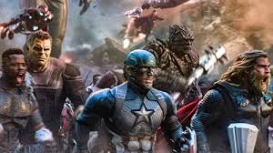 Promotional poster for Avengers: Endgame featuring the main cast.