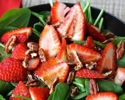 Image of Strawberry Spinach Salad with Balsamic Vinaigrette