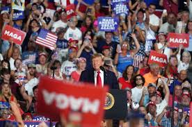 Trump responds to brutal poll numbers with deeply weird conspiracy theory