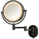 Zadro Dual-Sided LED Lighted 1X10X Mirror - Oil-Rubbed Bronze