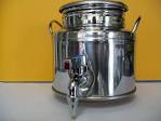 BIDONE FUSTO CONTENITORE ACCIAIO INOX PER OLIO OLIVARI