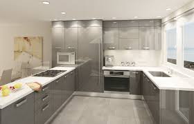 Image result for Modern Kitchen with Pendant Light & European Cabinets