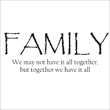 We are a very close knit family. We have issues but we stick ... via Relatably.com