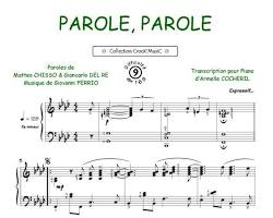 Immagine di Partitura musicale con parole