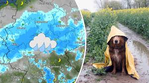 Regen und Gewittergüsse - Neue Woche wird sehr nass