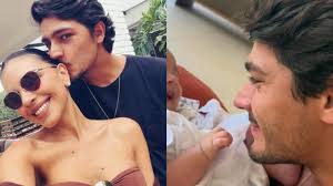 Aos 4 meses, filho de Mariana Rios rouba a cena em fotos com o pai: ‘Quanto amor’