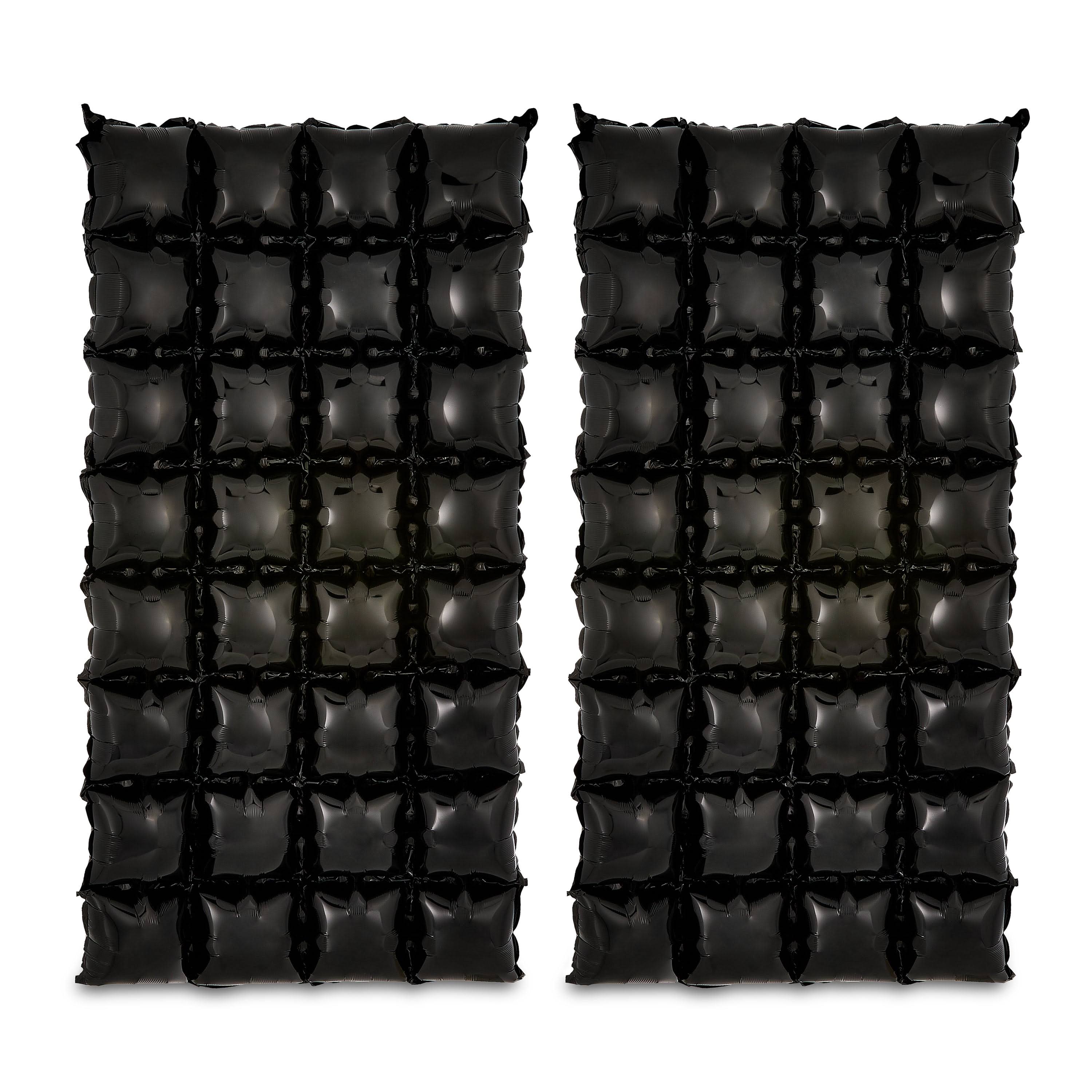 Black Foil Air-Filled Balloon Backdrops 27" x 55