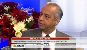 &#39;Nothing he could do&#39;: New York Post photographer R Umar Abbasi appeared on the Today show to defend himself and claim he could not have saved Mr Han - article-2242963-165CC6F1000005DC-151_634x362