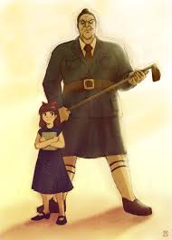 Image result for miss trunchbull drawing