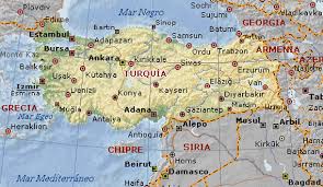 Resultado de imagem para Mapa da Turquia, com Istambul e Ancara