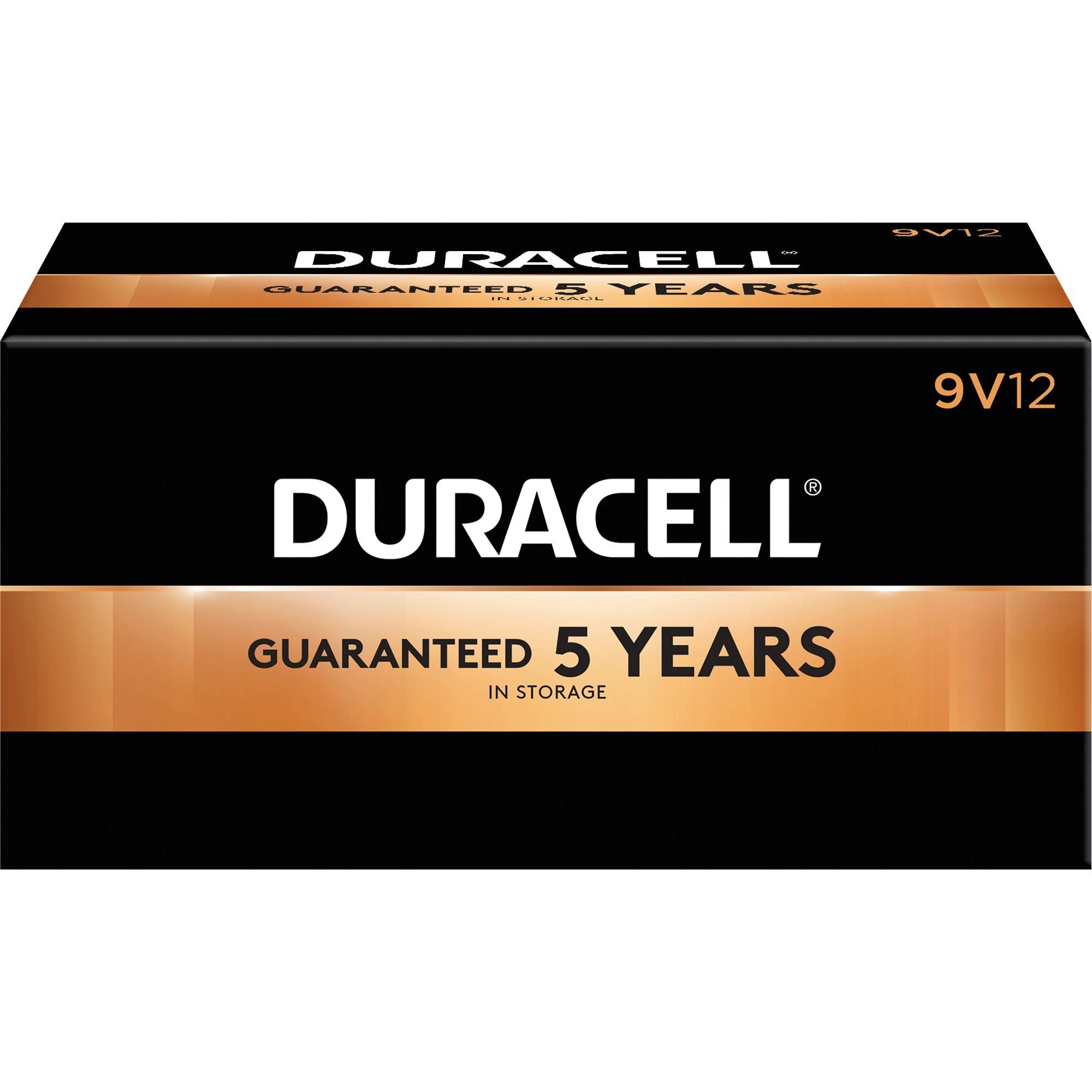 Duracell Coppertop Alkaline Batteries 9V