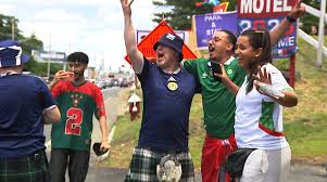 Scotland, Morocco fans flock to Foxboro for World Cup showdown