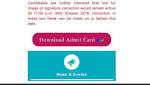 Here's Download Your Admit Card