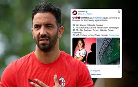 Milan have 12 absentees for Celtic friendly: The 27-man squad Amorim has named