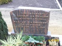 Grab von Taalke Saathoff (geb. Saathoff) (14.02.1912-02.11.1997 ...