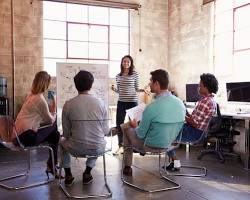 Image of people in a focus group discussion