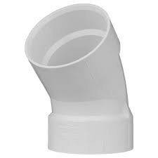 Charlotte Pipe 8 in. PVC DWV 45-Degree 1/8 Hub x Hub Elbow ...