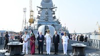New Zealand PM Luxon visits Indian Navy's new indigenous warship 'INS Surat'