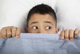 Image result for boy scared to sleep