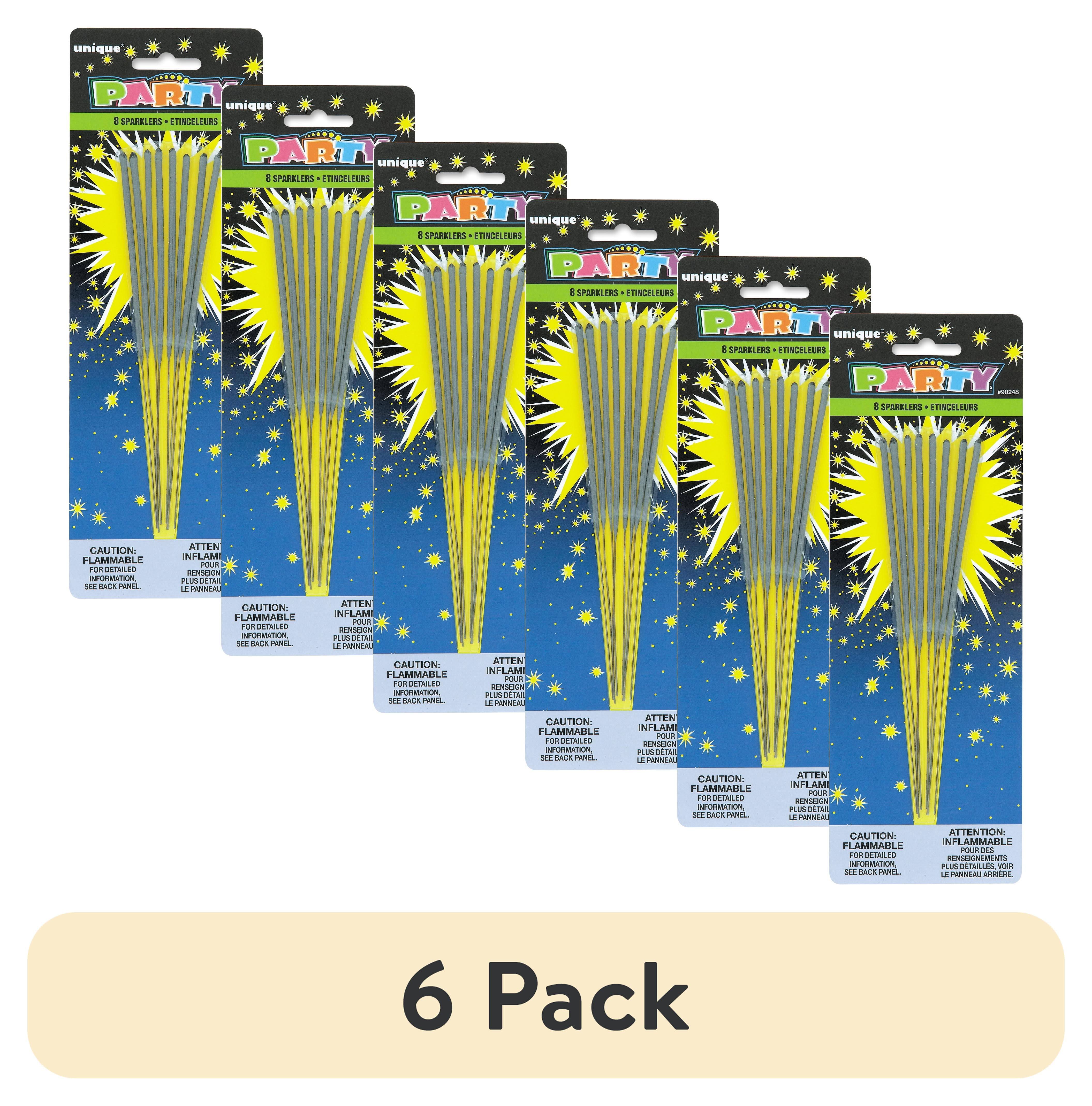 (6 pack) Birthday Party Sparklers, 7 inch, 8 Pieces, by Way To Celebrate, Size: 7 inch