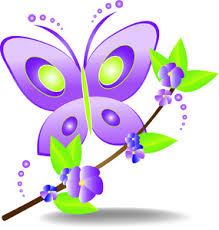 Image result for butterfly and flower clip art