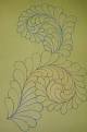 Free Motion Quilting Feathers to Flames m