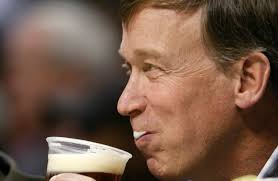 John Hickenlooper, the nation&#39;s first brewer-turned-governor, is a bit skeptical of President Obama&#39;s newly disclosed home brew recipes. - hickenlooperbeer.banner.reuters