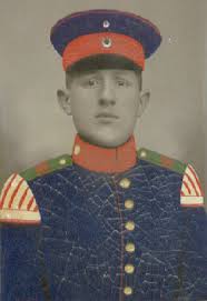 Ludwig Schäfer als Tambour in der. Uniform des Infanterie-Regiments Nr.138