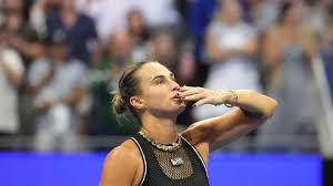 Aryna Sabalenka competing at the US Open