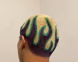 Image de Shaved designs with colorful hair