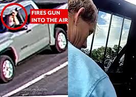 Surveillance video shows Florida man firing gun out of moving truck on busy road