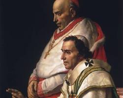 Image of Napoleon restoring Catholic Church France