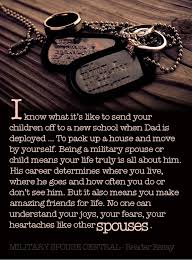 Being a military spouse means you&#39;re going to sacrifice; you&#39;re ... via Relatably.com